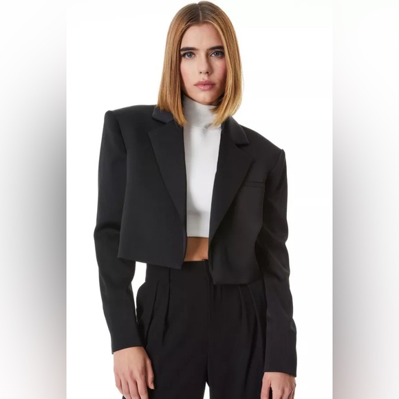 Alice + Olivia Cropped Shan Blazer - Picture 1 of 4